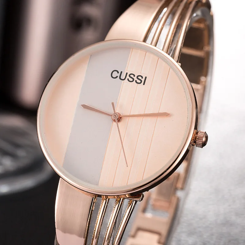 CUSSI Top Brand Womens Watch Quartz Wristwatch Luxury Ladies Bracelet Watches Dress Watches relogio feminino Classic Reloj Hours