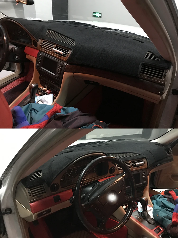 For BMW 7 Series E38 750 540 740 728 730 1995-2001 Dashmat Dashboard Cover Instrument Panel Pad Dash Mat Anti-Dirt Ornaments