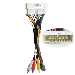 Car Radio Stereo Wiring Harness Cable Adapter Android 16pin For Hyundai IX35 IX45 Tucson Elantra For KIA KX3 KX5 KX7 Sportage