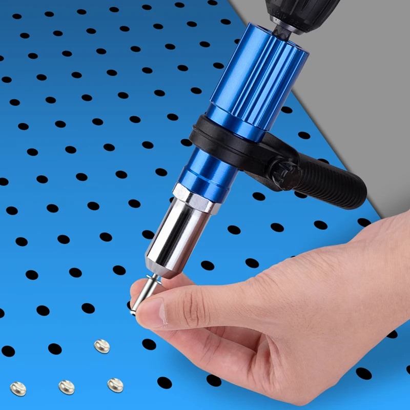 Professional Electric Rivet Gun Drill Adapter Cordless Rivet Nut Gun Machine Core Pull Accessories Riveter Insert Nut Tools