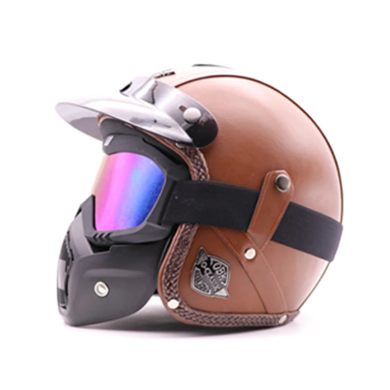 Motorcycle scooter Helmet 3/4 Open Face halmet motocros vintage casque Moto Casque Casco motocicleta Capacete for Harley helmet