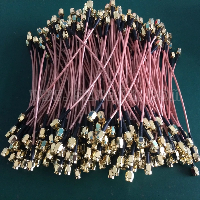 

JX Connector customize 100pcs 10-100cm Cable SMA Male To SMA Male RF Coax Pigtail Cable RG316 connector Adapter wholesale