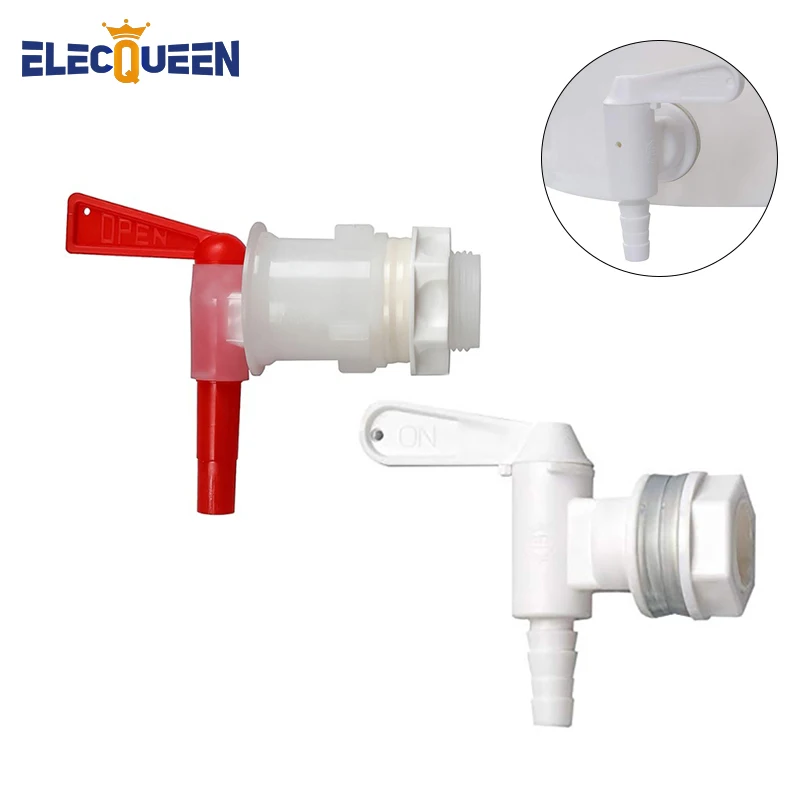 Plastic Bottling Spigot, Filler Spout Bucket Spigot Fermenter Tap Faucet for Homebrew Wine Making Beer Bar Tools  (White & Red)