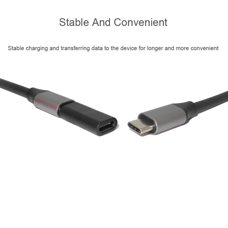 USB Type C อะแดปเตอร์หญิงหญิง Converter แบบพกพา USB-C ชาร์จข้อมูลอะแดปเตอร์ Type-C สายสำหรับแท็บเล็ตโทรได้