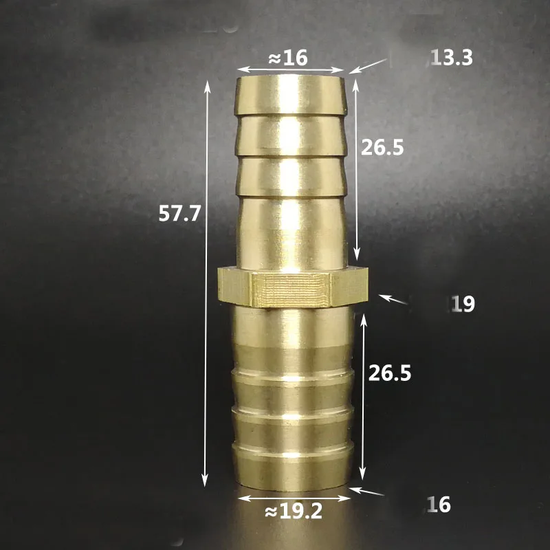 

19mm 3/4" Turn To 16mm 5/8" Hose Barb Hosetail Straight Reducing Reducer Adapters Transfer Brass Pipe Fitting Water Gas Oil