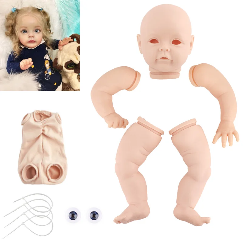 

22 Inches Sue Sue Bebe Reborn Kit Truly Baby Doll Vinyl Body Gentle Touch Unassembled Blank Parts DIY Toy For Girl or Boy Gift