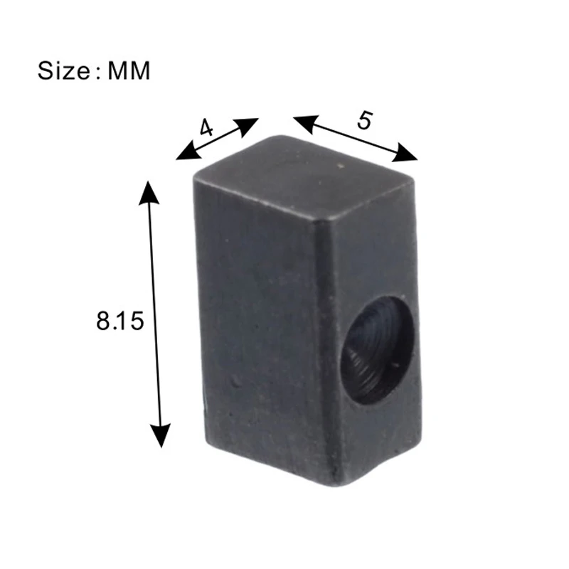 100pcs Electric Guitar Tremolo Bridge String Saddle Clamp Pressure Lock String Insert iron Block for Electric Guitar 8.15X4X5MM view 6