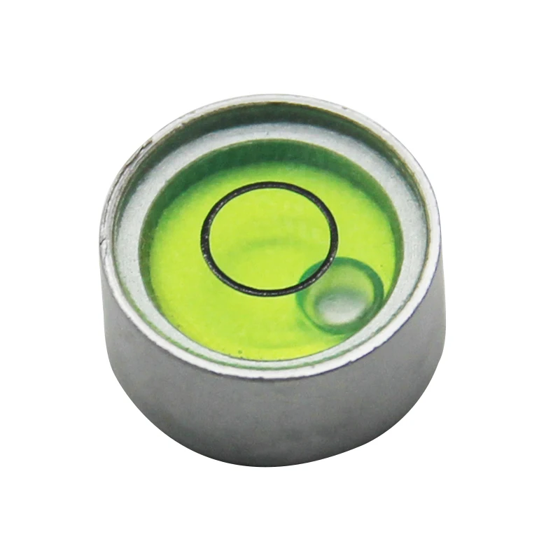 Nivel de burbuja redondo, Mini burbuja de Metal horizontal bead12 * 6mm