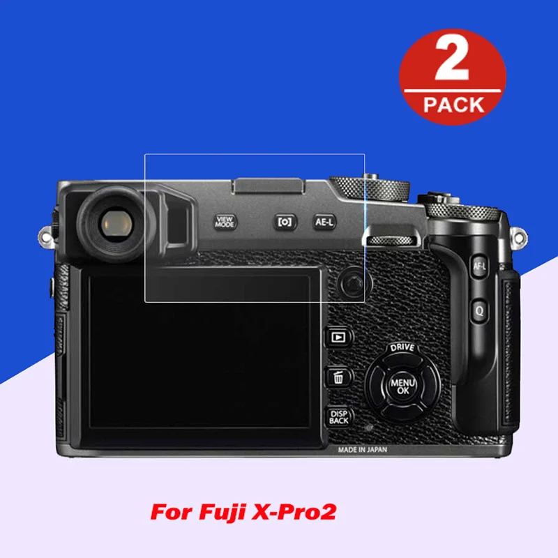 2pcs Tempered Glass Protector Cover for Fujifilm X-PRO2 XPRO2 Camera LCD Screen Protective Film Guard