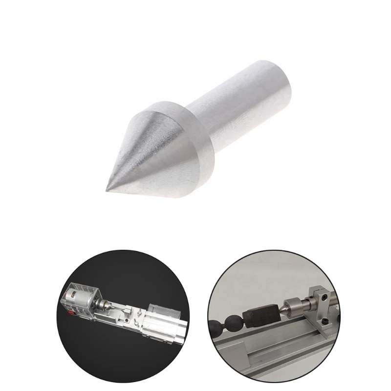 Broca de dedal de centro vivo para Mini máquina de torno, accesorios para carpintería, bricolaje