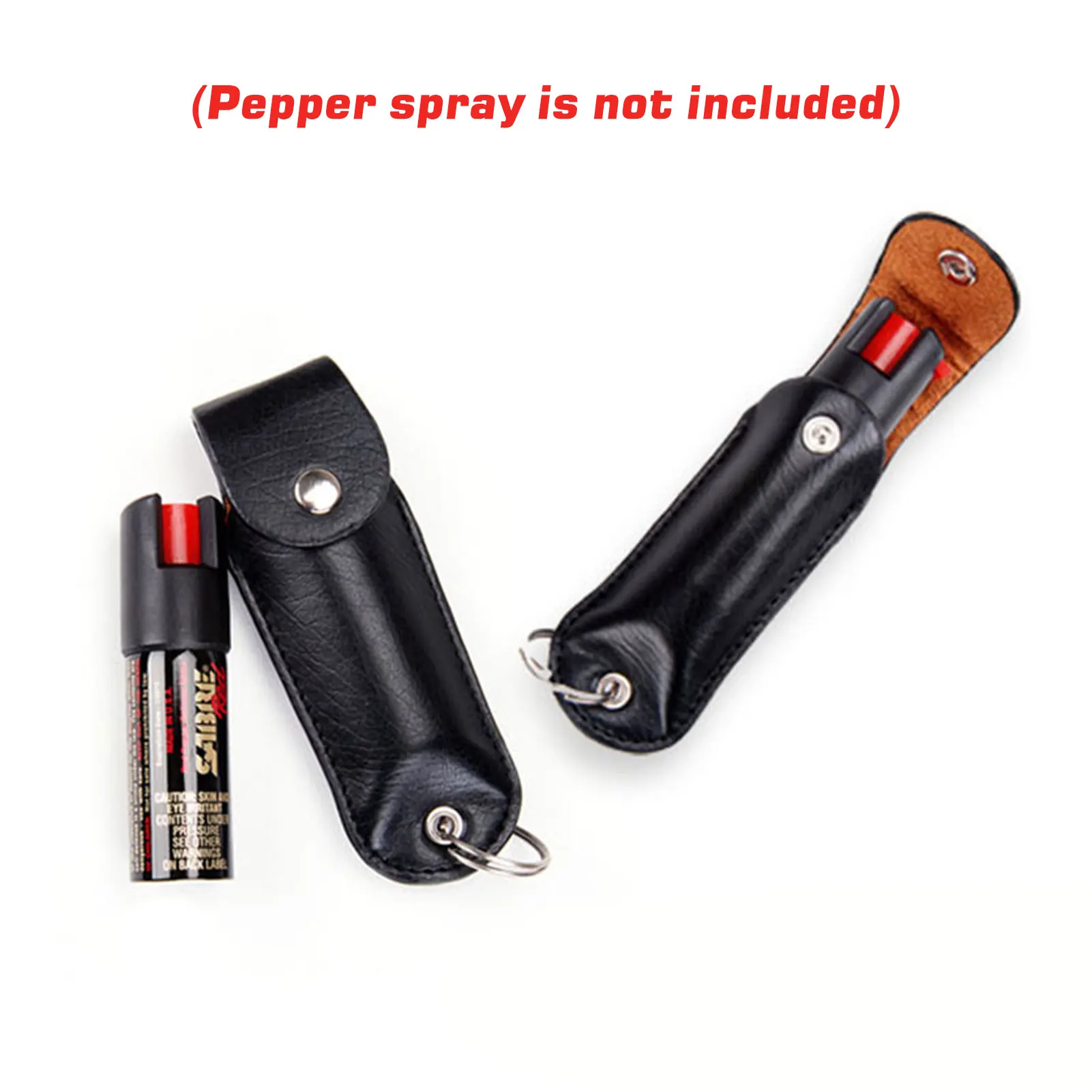 Open Tope Polymer Pepper Spray Mace OC Pouch , Duty Gear Mace Spray Holder Pouch for MK3 Canister Leather Case (Random Color)