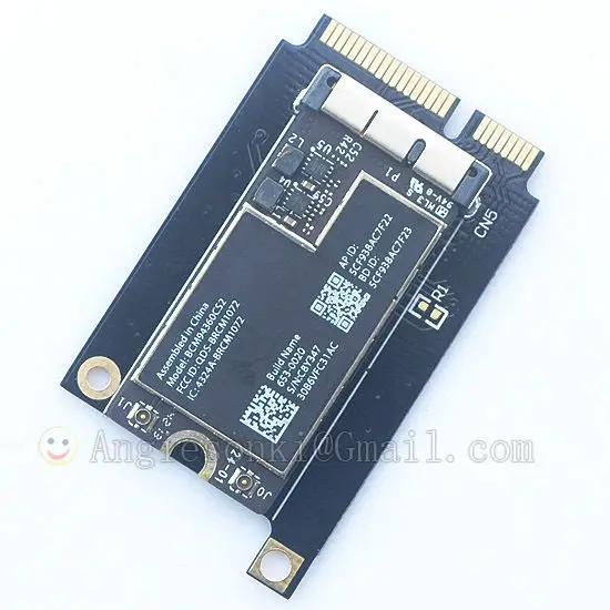 Mini PCI-E de 52 Pines, adaptador WIFI de tarjeta de transformación para Red de ordenador portátil BCM94360CD/BCM94331CD/BCM94360CS2/ BCM94360CSAX