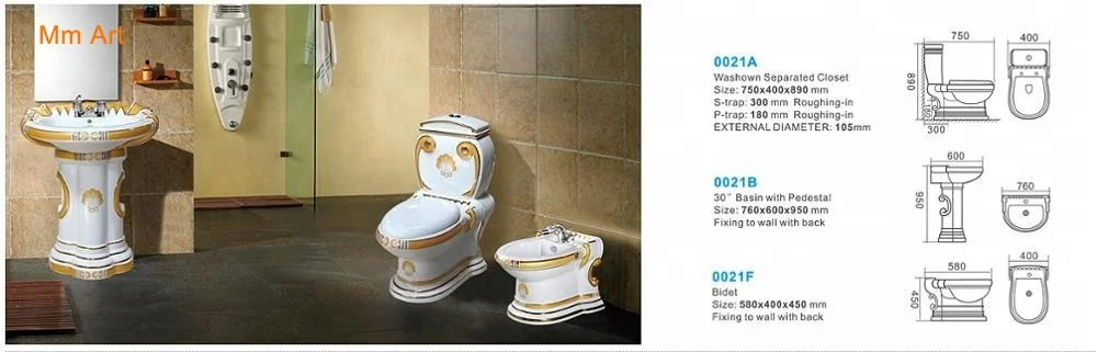 Luxury sanitary ware color decorative ceramic bathroom set one piece toilet factory