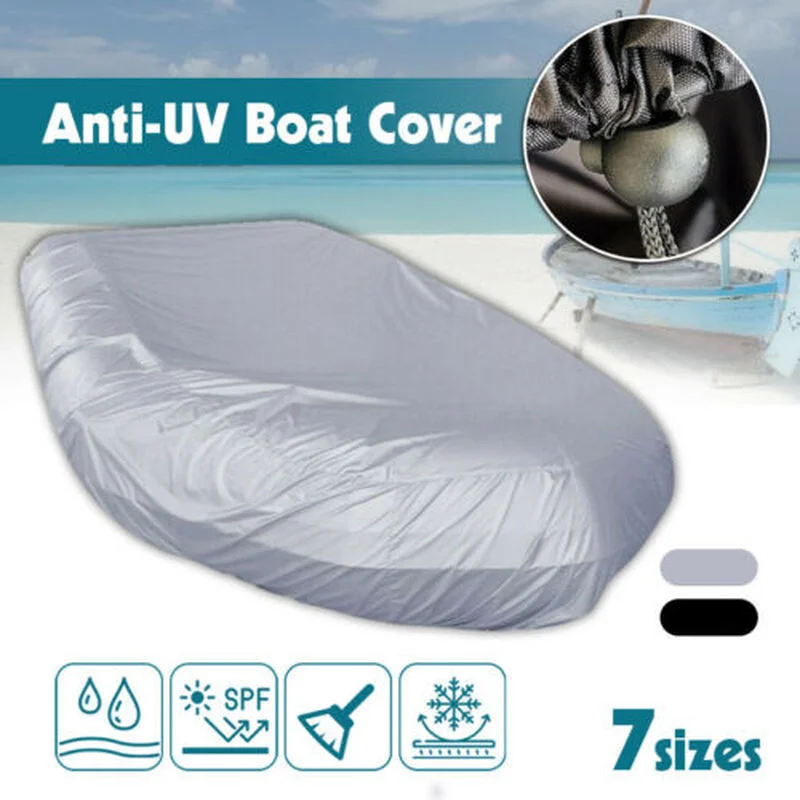 

Waterproof UV Sun Dust Protection Inflatable Boat Dinghy Cover Tender Storage Suits 7.5-17ft 7 Sizes Kayak Rubber Boat Cover