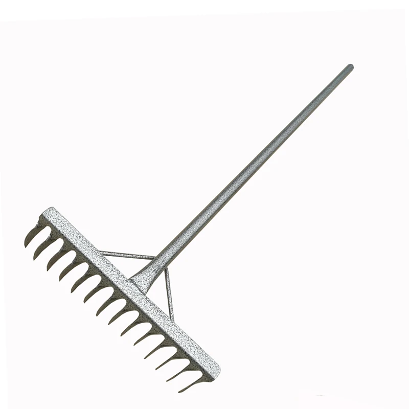 

steel rake must-need loose soil tool rake nail rake twist tooth rake iron rake head garden agricultural household farm tools