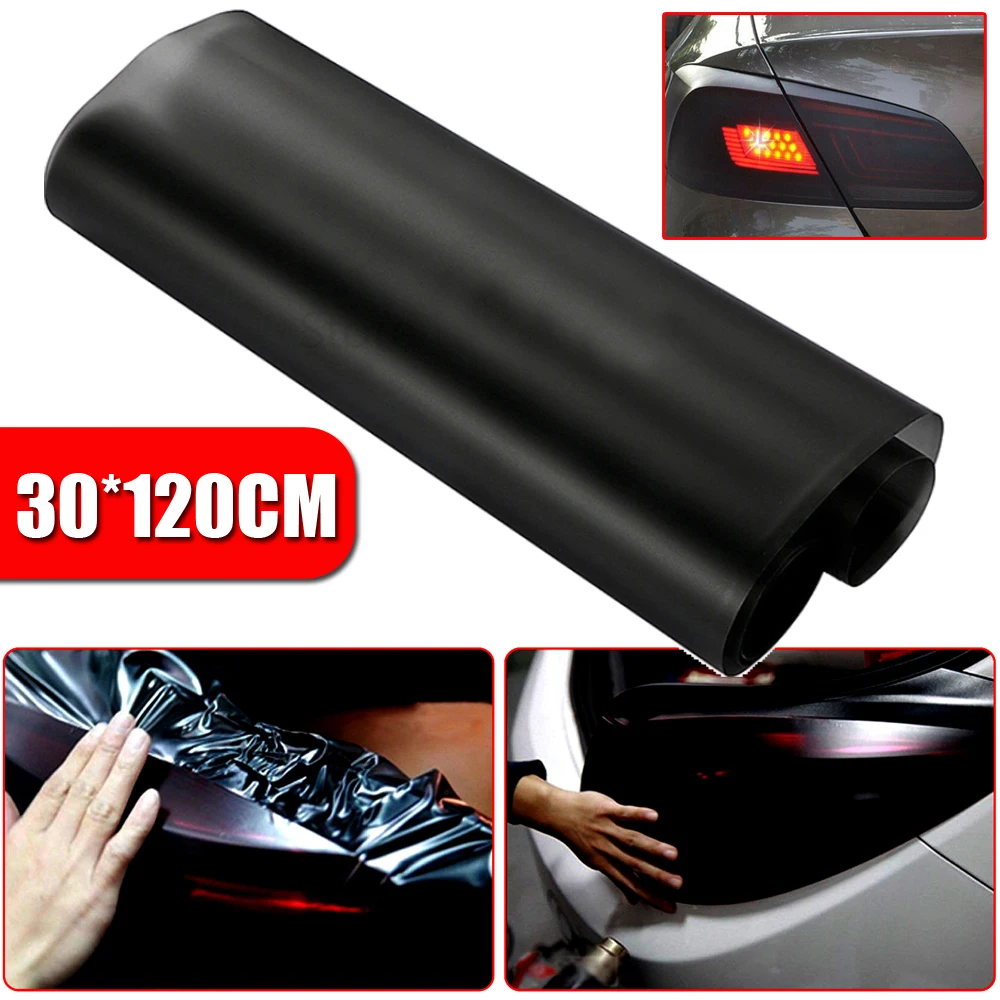 

12"x48" Matte Black light film Car Fog Light Headlight Taillight Tint Vinyl Film Sheet Sticker Auto Body Film Cover Car Styling