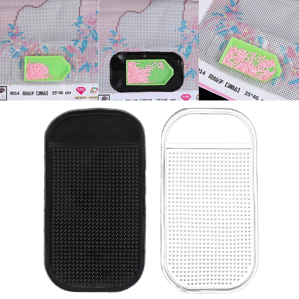 2pcs Non-slip Magic Sticky Mat for Diamond Painting DIY Tools 5D Diamonds Tray Holder Idea for Holding Tray Embroidery Accessory