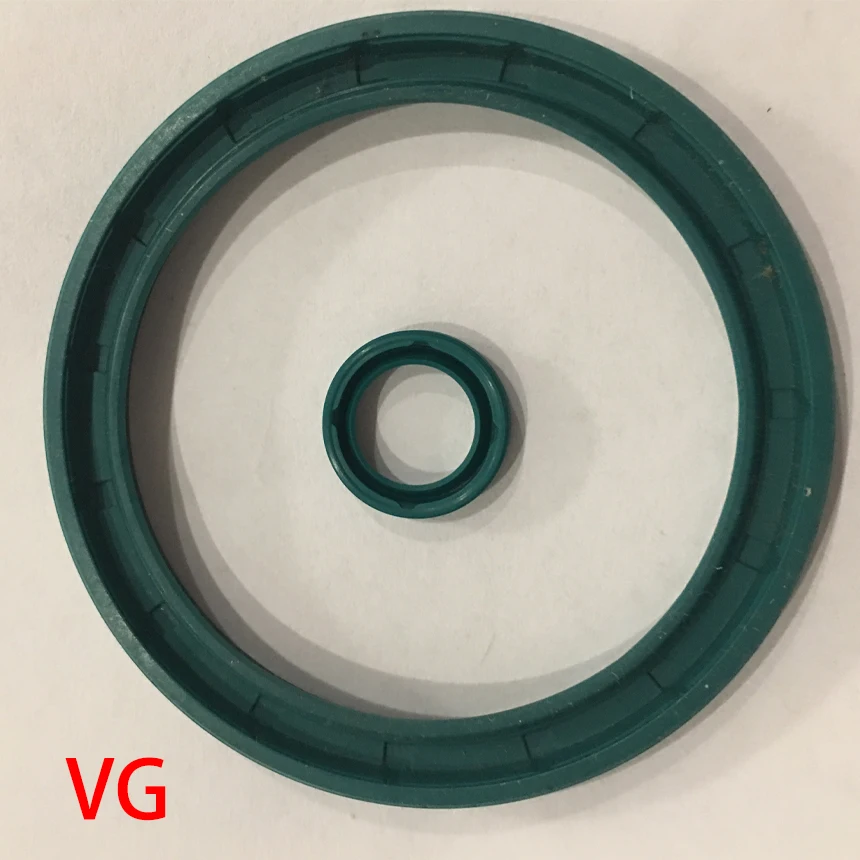 Borracha nitrílica Junta Oil Seal, preto e verde, U Groove, 1 Lip Rosca Externa, Rotaroty Esqueleto, VG 6x14x3 6x14x3 8x12x3 8x12x3 8x12x3