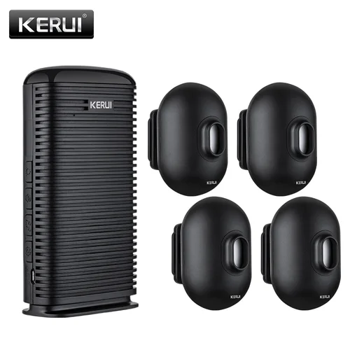 Imagen 1 del producto KERUI DW9 alarma de seguridad inalámbrica para entrada, Detector de movimiento PIR impermeable, alarma antirrobo de bienvenida para garaje, sistema seguro de patrulla