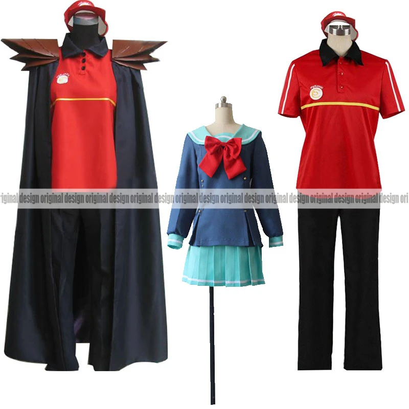 

The Devil Is a Part-Timer! Sadao Maou Emi Yusa Chiho Sasaki Clothing Cosplay Costume,Customized Accepted