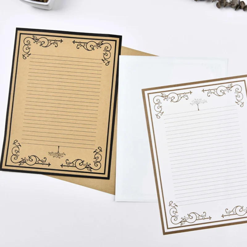 Kraft Paper Letter Paper Retro Creative Exquisite Chinoiserie Love ...