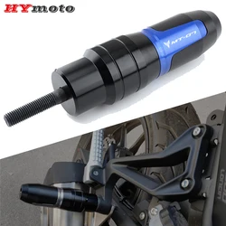 With LOGO MT-07 Crash Pads Protection For Yamaha MT07 MT 07 Newest Motorcycle Accessories CNC Aluminum Exhaust Sliders Protector