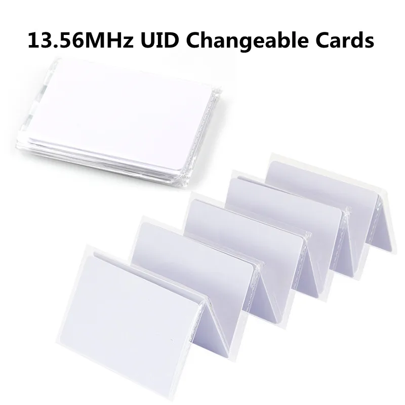 Regravável Smart Chip Key RFID UID, Copiar Tag Da Copiadora Do Cartão, Clone Duplicador S50, Emblema Mutável, UID, ISO14443, 13.56MHz, 5 Pcs, 10Pcs