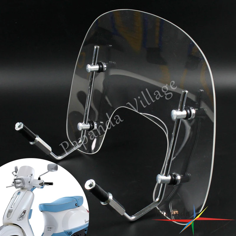 

For Veapa S125 S 125 Motorcycle Smoke / Clear Windscreen Kit Air Deflector Protection Scooter 4mm thick Windshield Protector