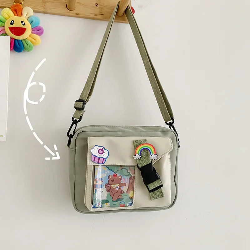 Female Canvas Bag Cartoon print Messenger Bags For Women Student Cute Girl Shoulder Bag Ladies Shopping Handbag Crossbody bag