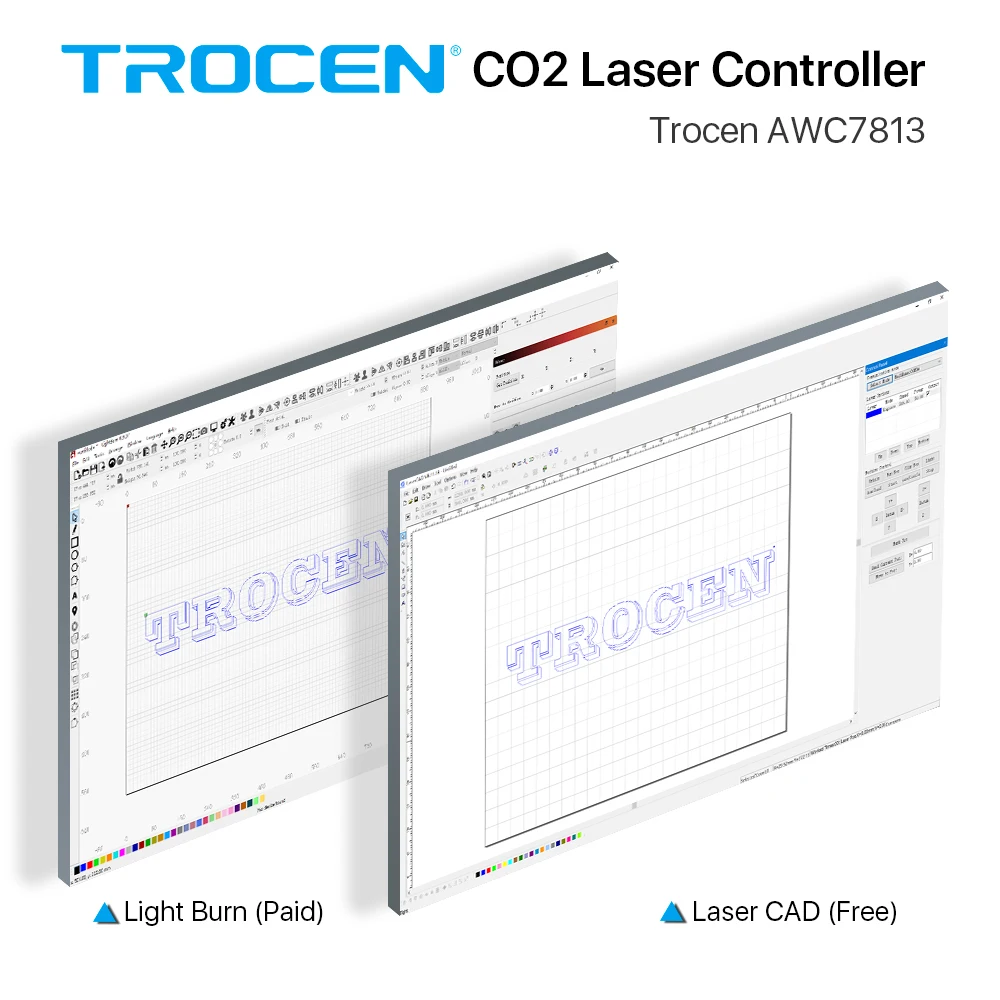 Imagem -03 - Trocen Awc7813 Co2 Sistema de Controlador do Laser Dsp para Co2 Gravador do Laser Máquina de Corte Substituir