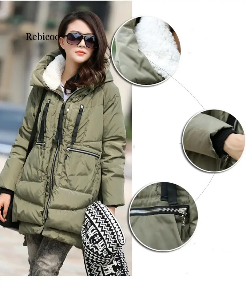 Women's Thickened Down Jacket Winter Jacket Coat Outwaer Mujer Warm Female Jackets Parkas