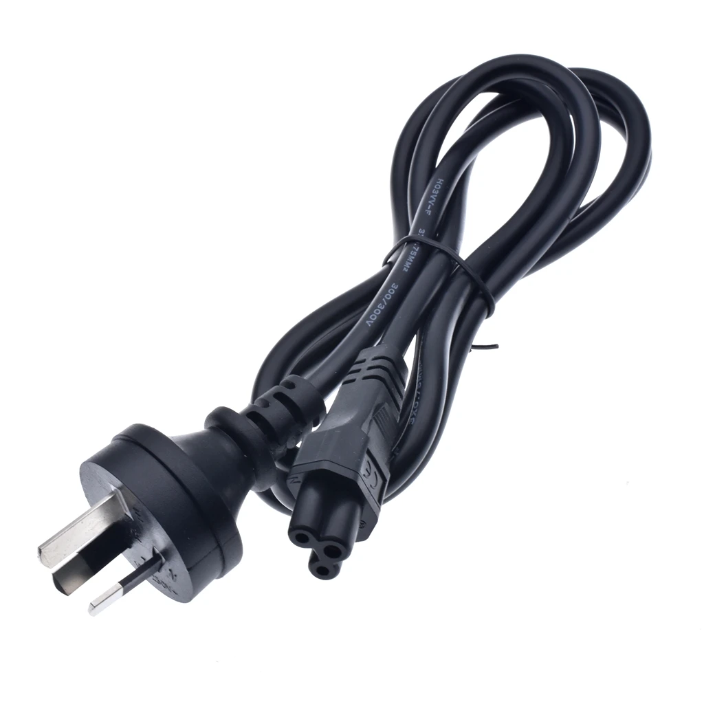 AU Australia AC Power Cable AUS Australian IEC C5 Cloverleaf Power Extension Cord 1.5m 5ft For Laptop Computer