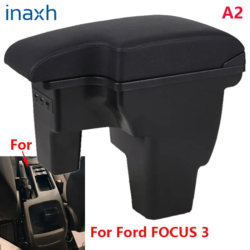 For Ford focus 3 podłokietnik ze schowkiem szczegóły wnętrza akcesoria samochodowe części do modernizacji Ford Focus III podłokietnik samochdoowy schowek środkowy — zdjęcie 3