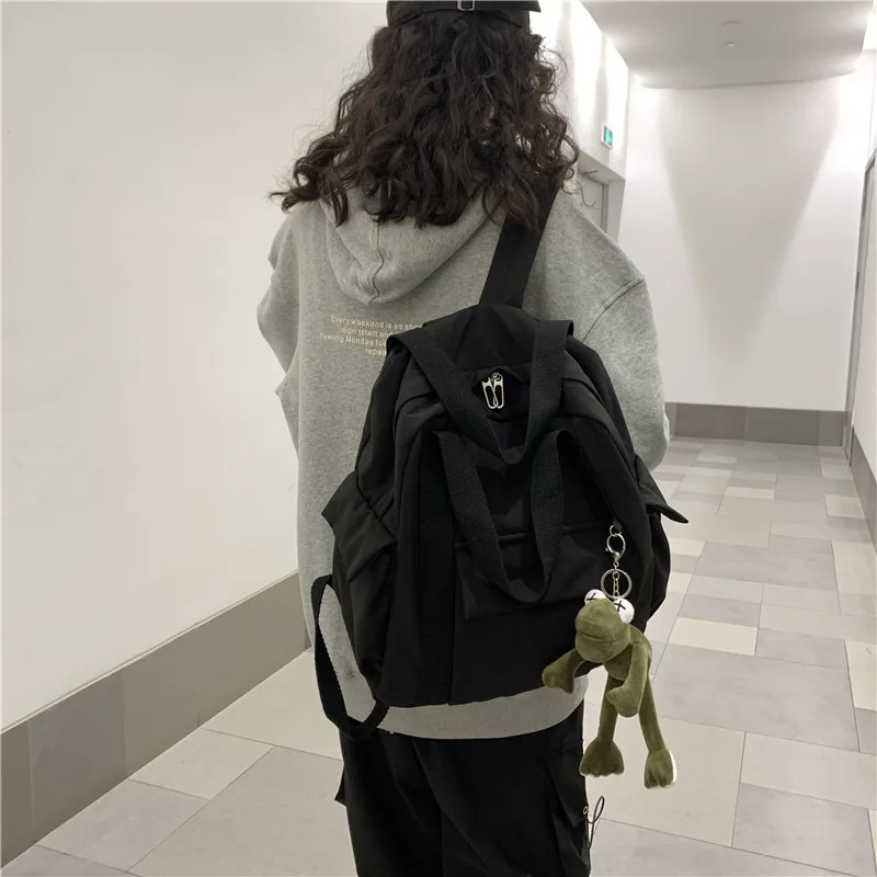 2024 New Ins Japanese Harajuku Girl Backpack, Mori Literature and Art Small Fresh Schoolbag Female Simple and Versatile Backpack