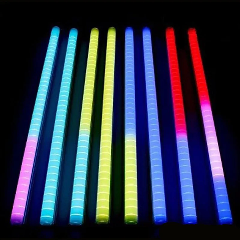 (25pcs/lot)LED Neon Bar 1m ac24V AC220VLED Digital Tube/LED Tube Rgb Color Waterproof Outside Colorful Tubes Building Decoration