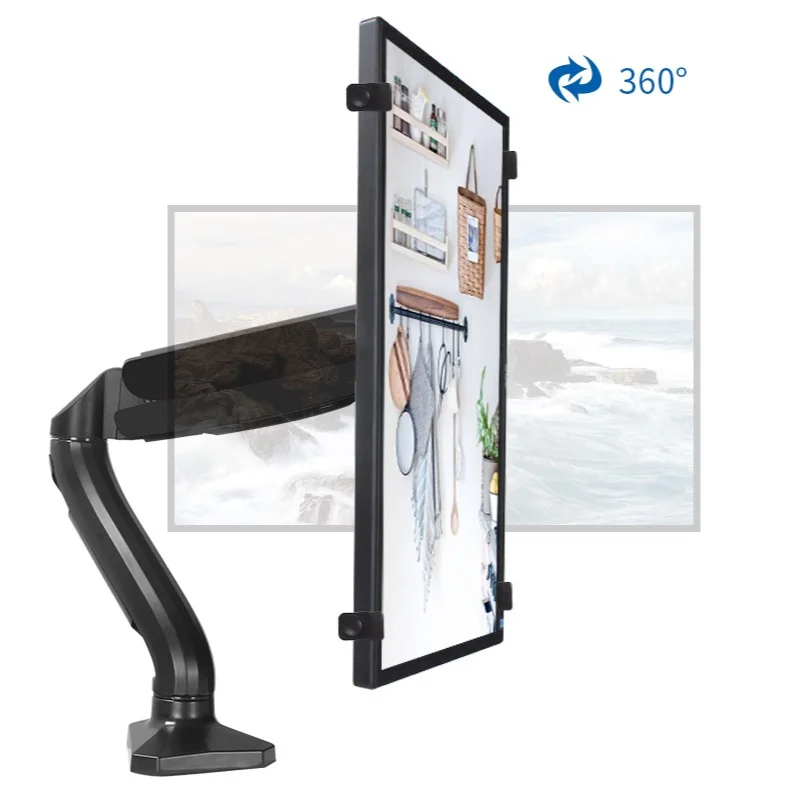 HILLPORT Keine Montage Vesa Loch Monitor Schreibtisch Ständer Zubehör 13-27 "LCD LED Full-Motion Monitor Arm Montieren halterung TV Halterung Ständer