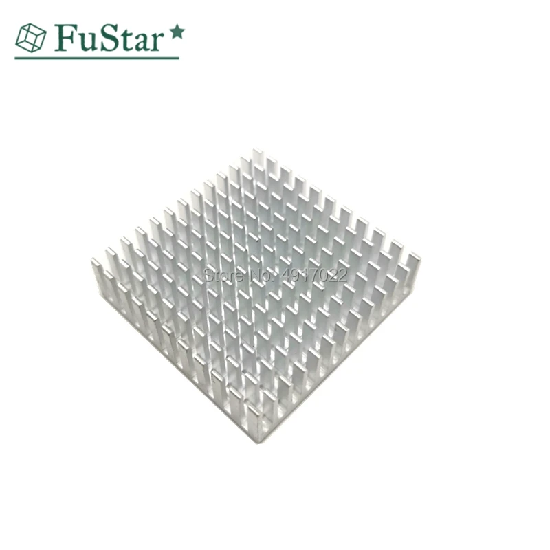 Disipador de calor de aluminio para radiador electrónico, disipación de calor de perfil extruido, Plata de piezas, 40x40x11mm, envío directo, 2 uds.