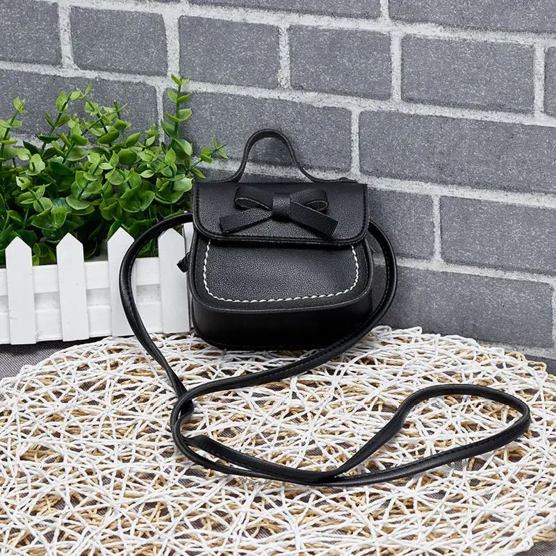 2021 Kinderen Strik Crossbody Tas Trendy Leuke Meisje Mini Portemonnee Mode Pu Lederen Handtassen Voor Kinderen