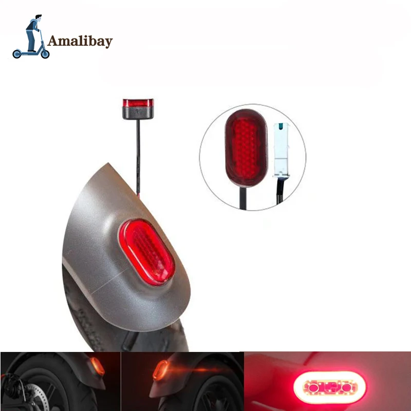 Electric Scooter Brake Rear Tail Light for Xiaomi M365 1S Pro Electric Scooter Taillight Safety Warning Stoplight Waterproof