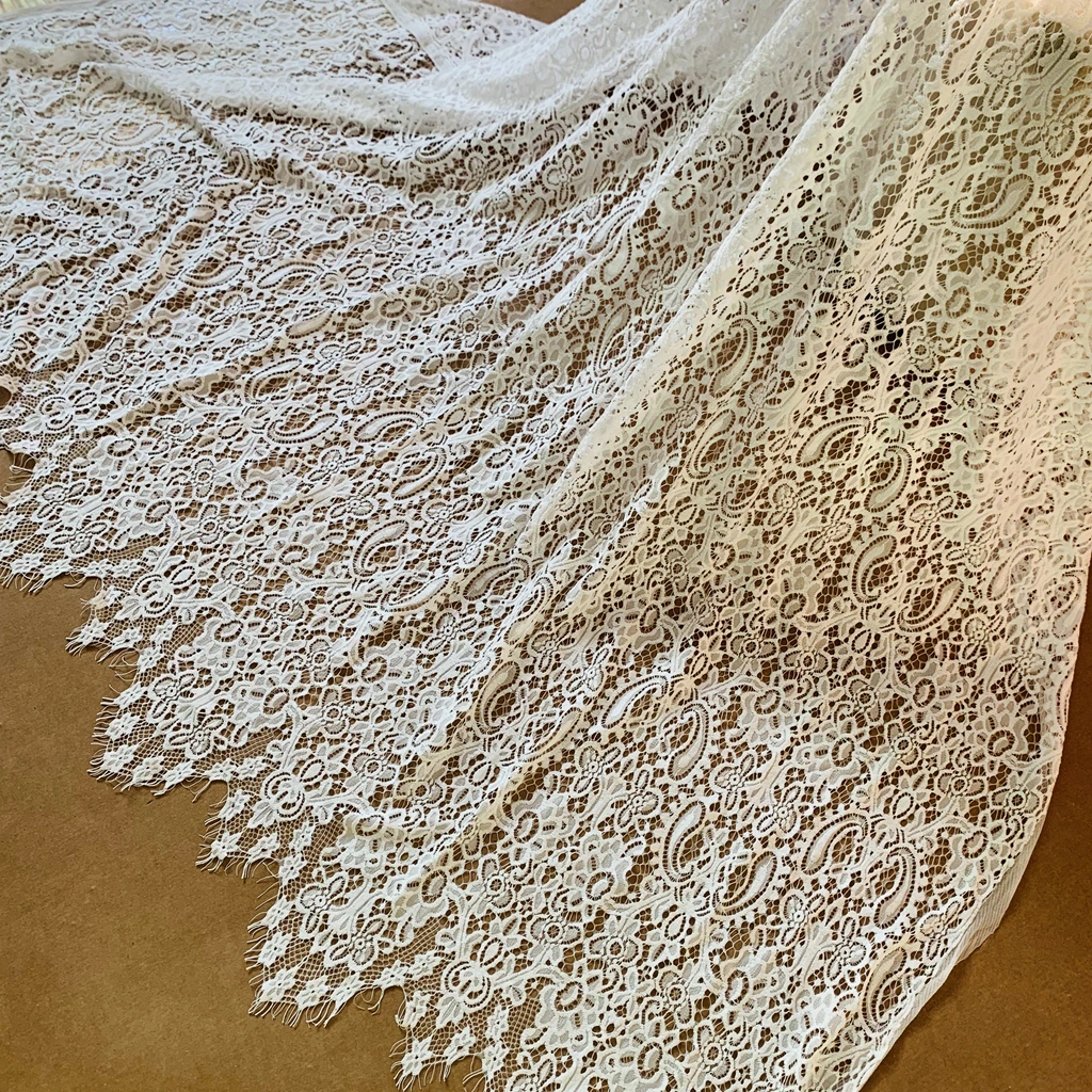 

Размер 1,5x1,5 м, кружевная ткань с полыми ресницами, платье для шитья, распродажа на складе
