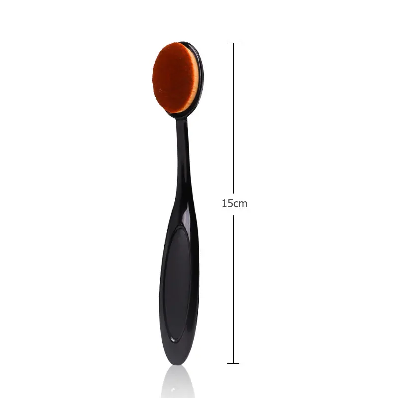 Dighealth Foundation Oval Makeup Brush Soft Toothbrush Type Cosmetic Face Powder Foundation Brush Synthetic Hair Woman Makeup