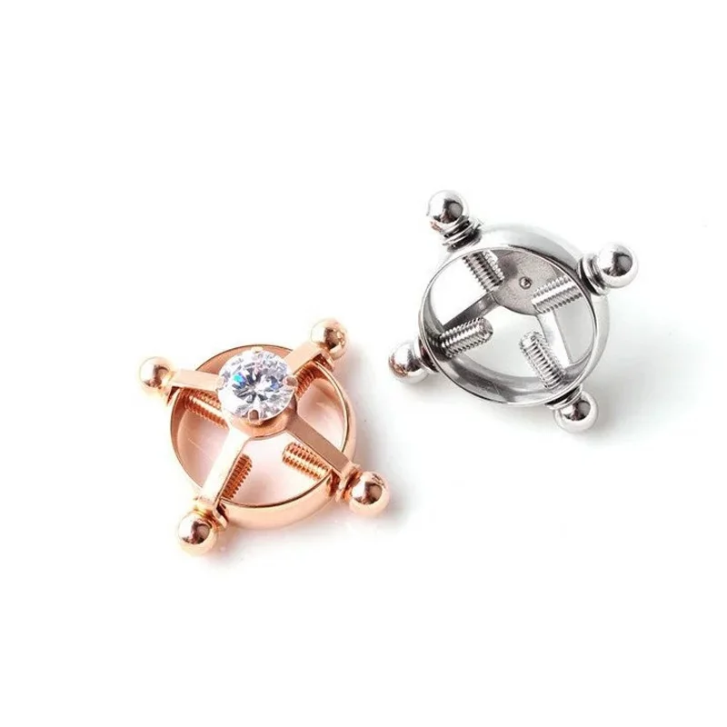 New Stainless Steel Fake Nipple Piercing Jewelry Non Piercing Fake Nipple Ring Charming Nipple Fake Body Piercing Jewelry