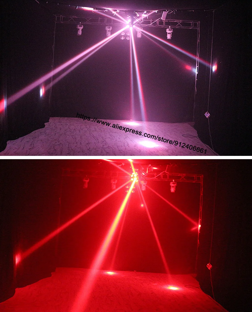 12X10W Rgbw 4IN1 Led Beam Voetbal Licht DMX512 Controle Moving Head Licht Professionele Dj Party Show Stage Light Wedding