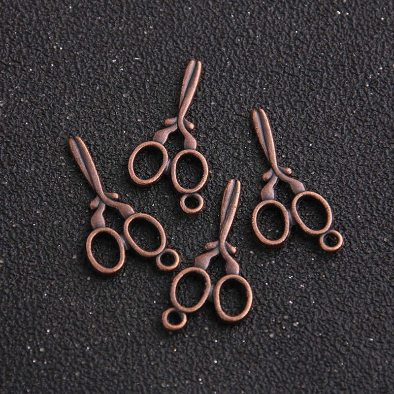 16pcs 15*30mm Antique   Metal Alloy Small Scissors Charm Jewelry Pendants Charms