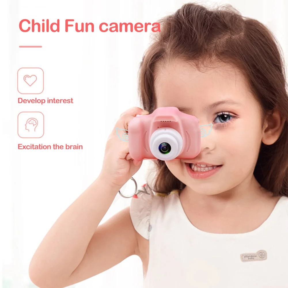 Kids Mini Digital Camera 2 Inch Cartoon Cute Camera Toys Children Birthday Christmas Gift 1080P Toddler Toys Camcorder Camera