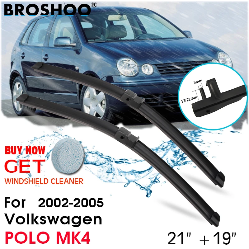 

Car Wiper Blade Front Window Windscreen Windshield Wipers Blades Arm Auto Accessories For Volkswagen POLO MK4 21"+19" 2002-2005