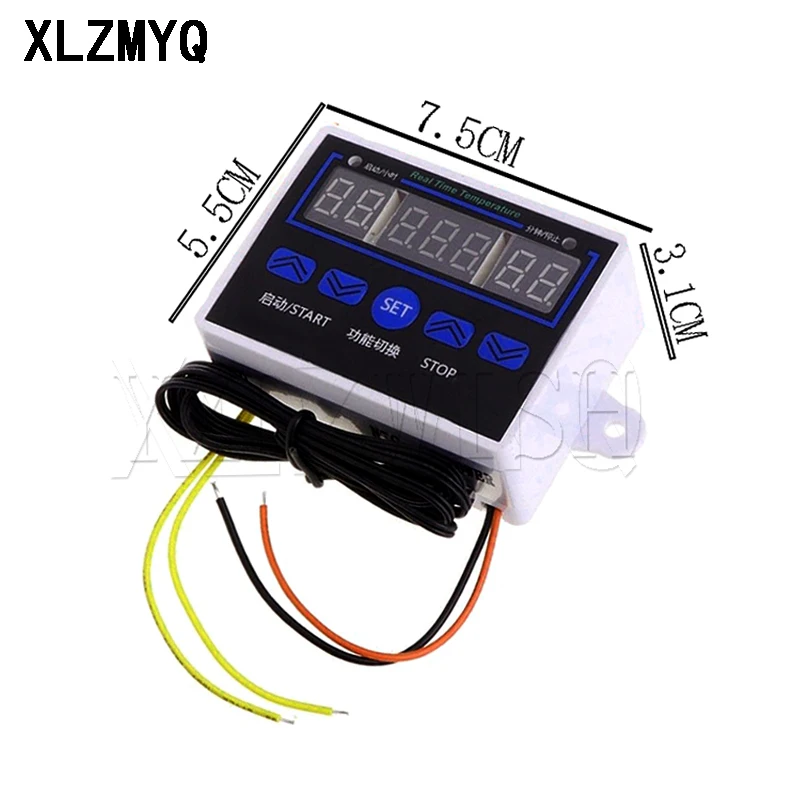 W88 AC 220 V DC 12V/220V 10A Digital LED Controlador de Temperatura Interruptor de Controle Termostato Senso W1411 Aquecimento...