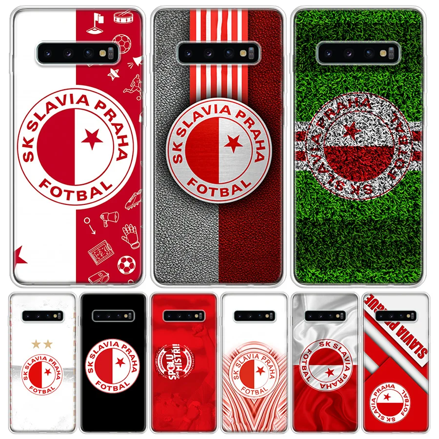 Sk Slavia Praha Czech Republic Silicon Call Phone Case For Samsung Galaxy A51 A50 A71 A70 A41 A40 A31 A30 A21S A20E A10 A6 A7 A8