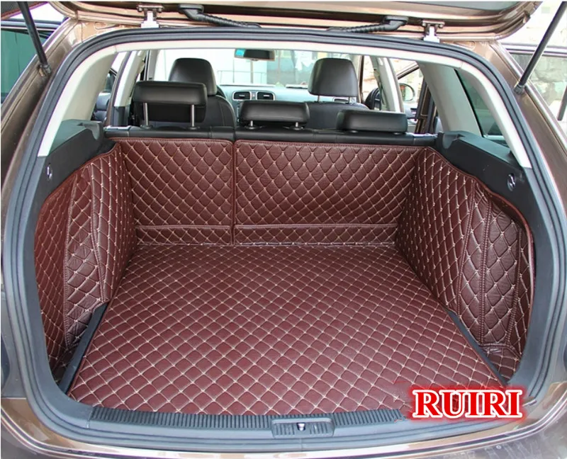 High quality! Special car trunk mats for Volkswagen Golf 7 Variant 2019-2013 waterproof boot carpets cargo liner for Golf 7 2015