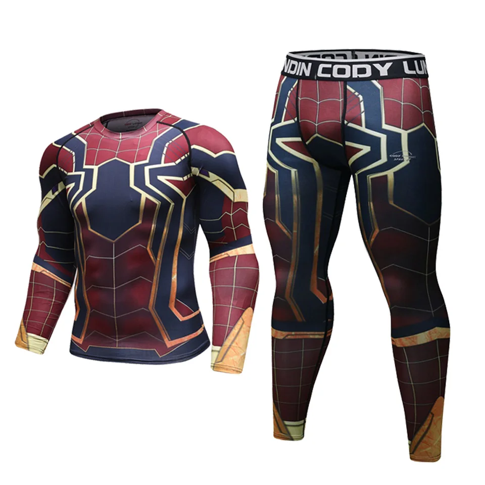 Rash Guard Shorts BJJ Tracksuit MMA Rashguard T Shirts+Pants Boxing Jerseys Muay Thai MMA Compression Men Kickboxing Sport Sets